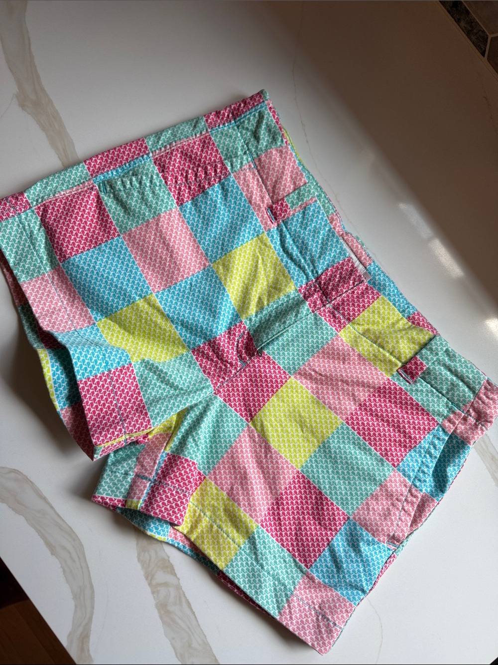 Vineyard Vines Patchwork Wales Girls Shorts Size 14 🐳☀️